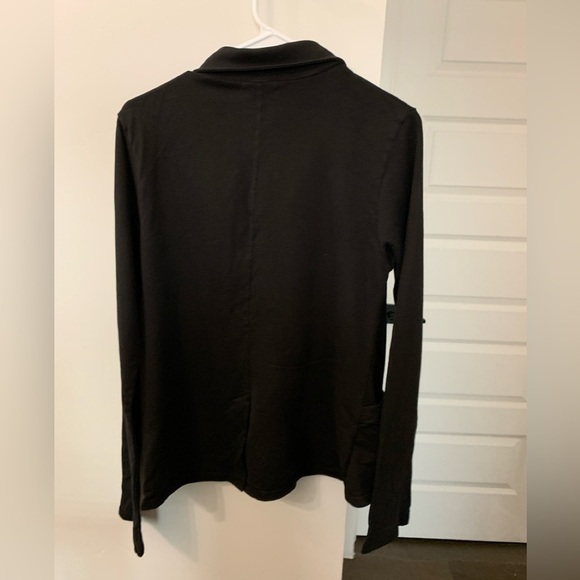 LAmade 100% Cotton Knit Blazer Black Size Medium New With Tags - Picture 3 of 5